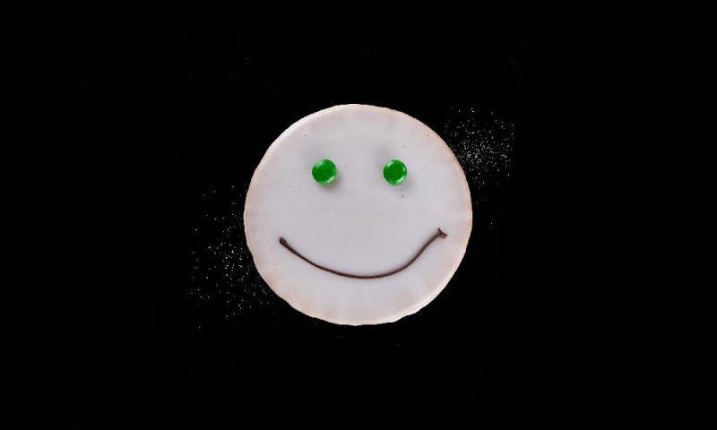 Amerikaner der Bäckerei Mareis auf schwarzem Hintergrund.